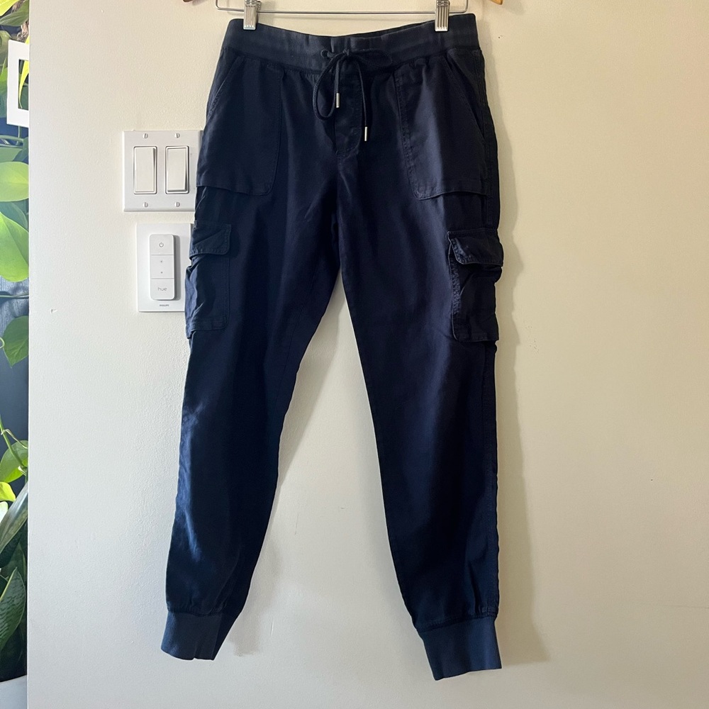 Aritzia Navy Cargo Joggers